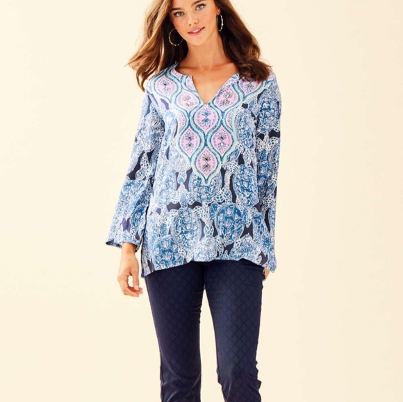 Lilly Pulitzer Renato Silk Tunic - Picture 2 of 7